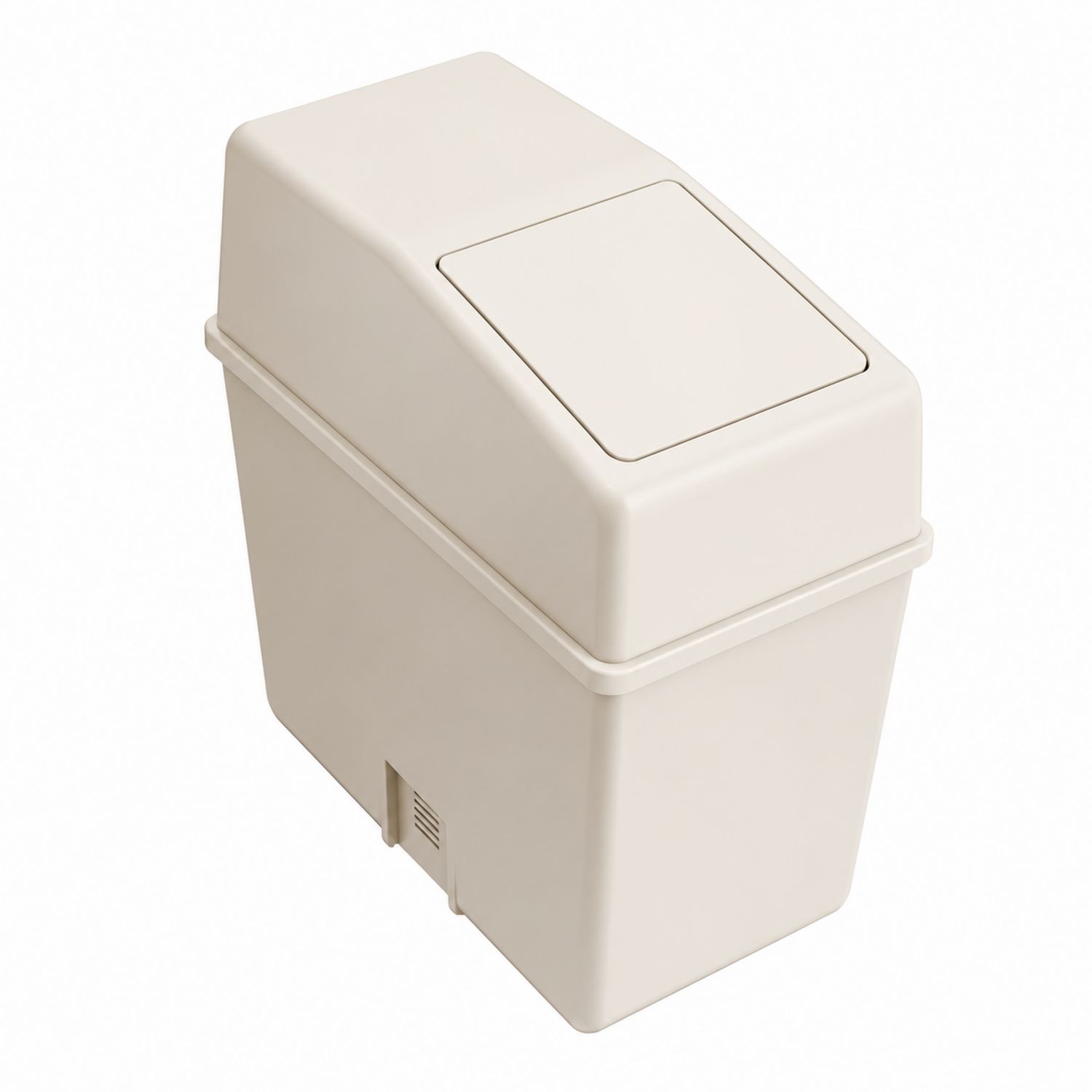 Bidone della Spazzatura Compatto Beige 10L