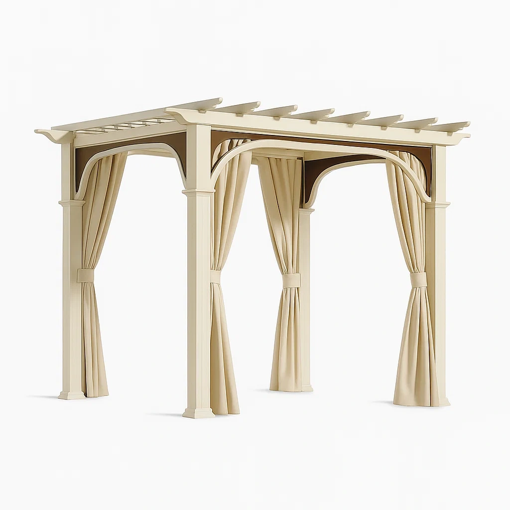 Gartenpavillon Aluminium Polyester Beige-LIVAVEXO