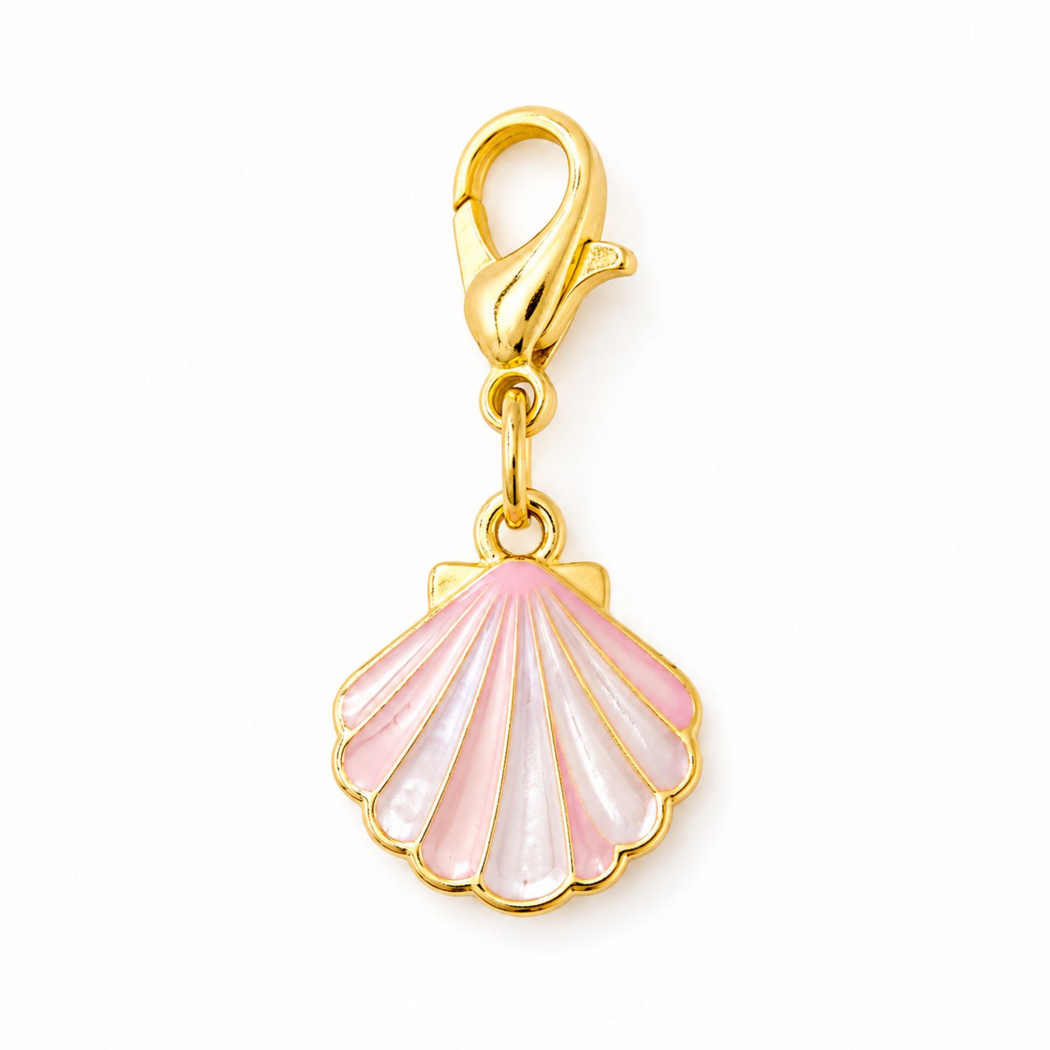 Anhänger Muschel in Gold und Rosa