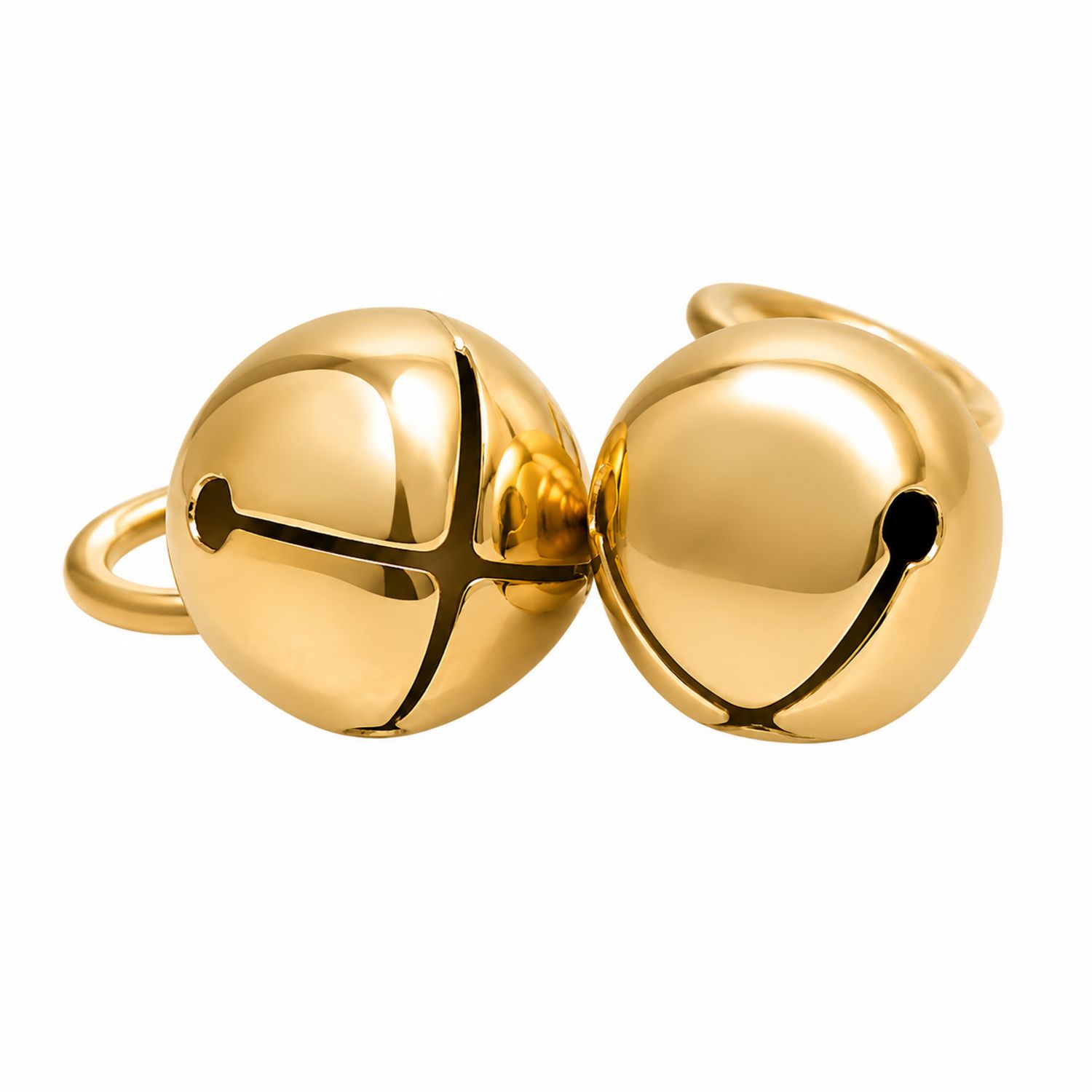 Haustier Glöckchen Anhänger - Gold glänzend, 2 cm