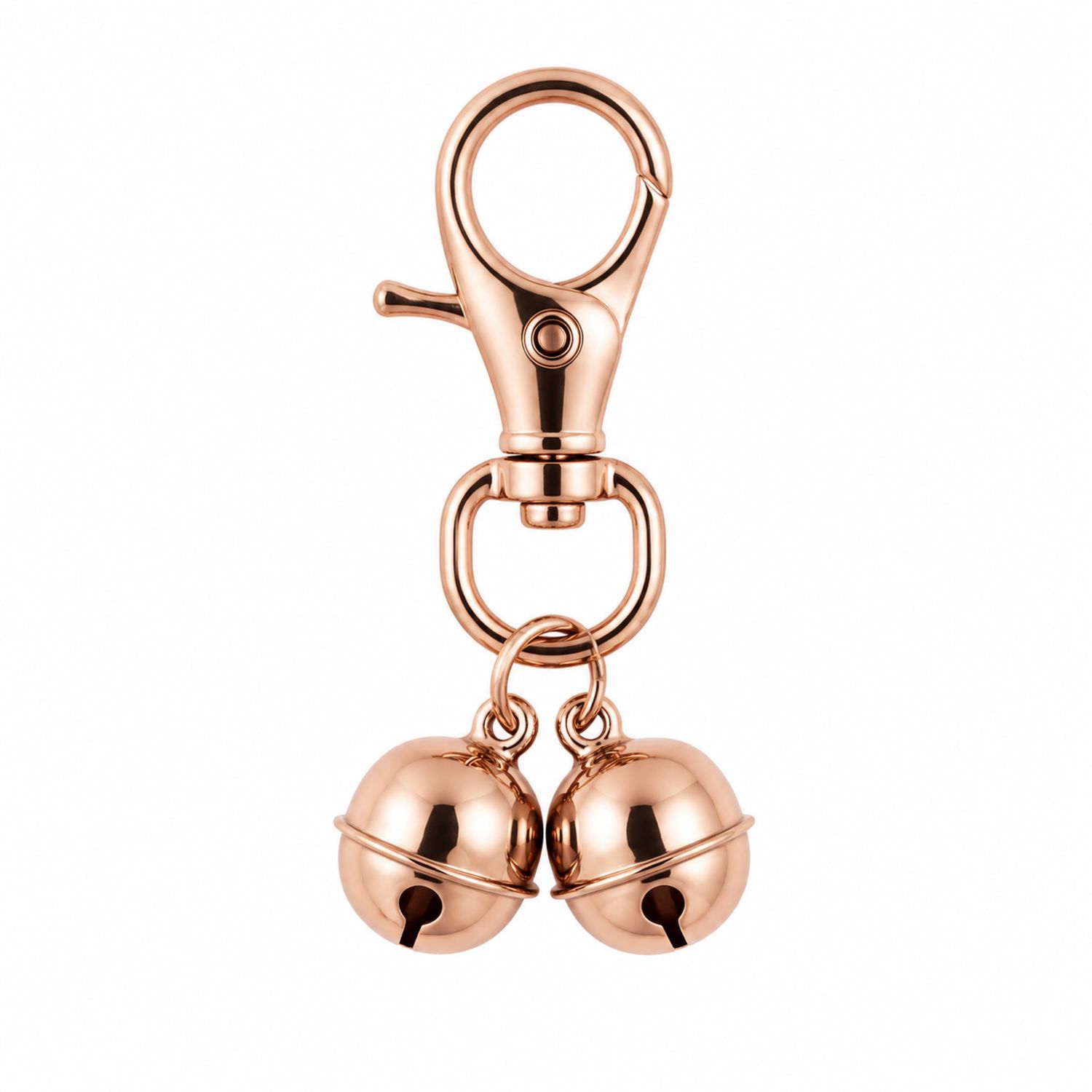 Haustieranhänger mit Glöckchen in Roségold