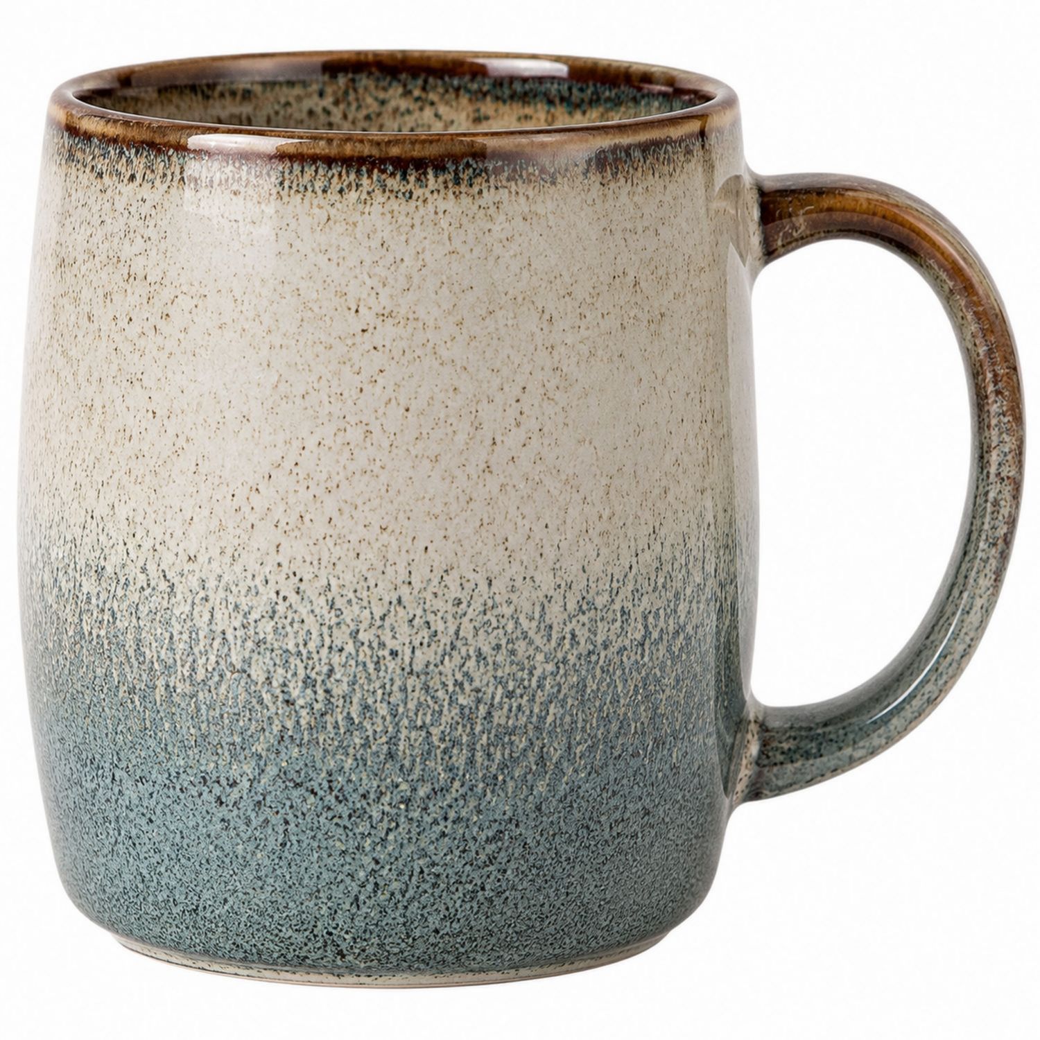 Keramikbecher Ombré 300 ml Beige/Blau-Velernocasa