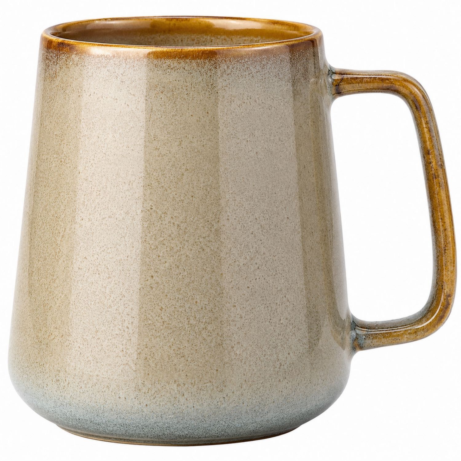 Eleganter Keramikbecher 300ml in Beigebrun-Velernocasa