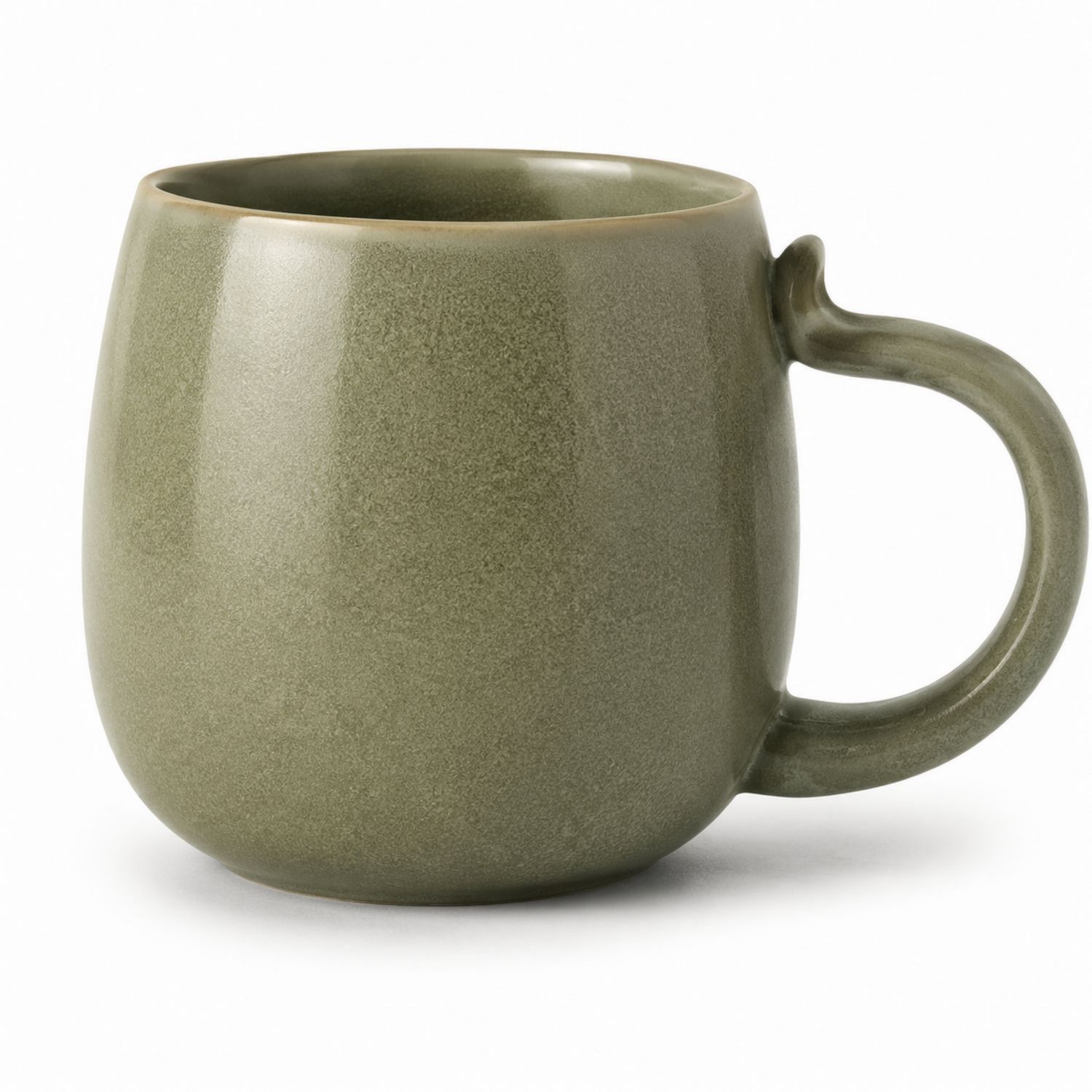 Grüne Keramiktasse 300ml mit Griff-Velernocasa