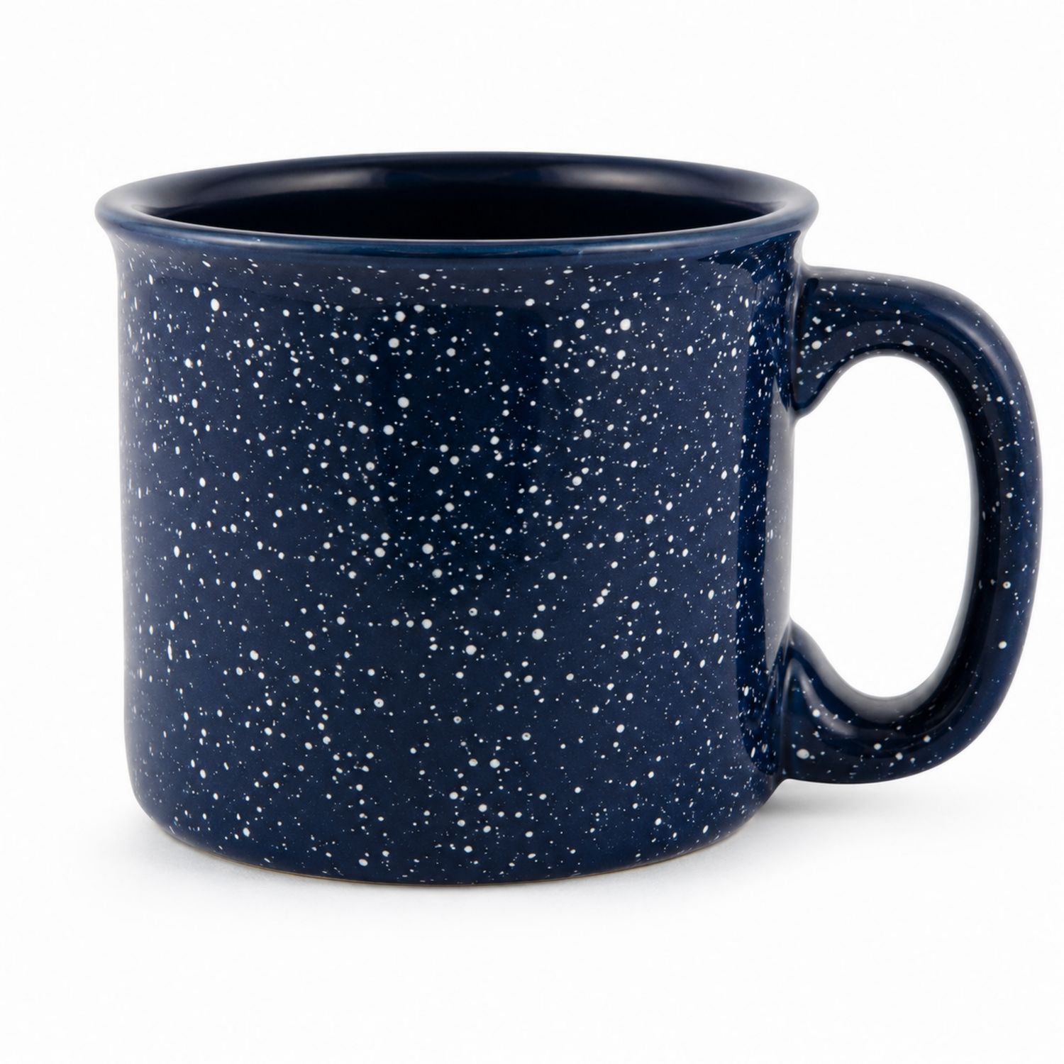 Keramik Kaffeetasse Blau Gestreift 350ml-Velernocasa