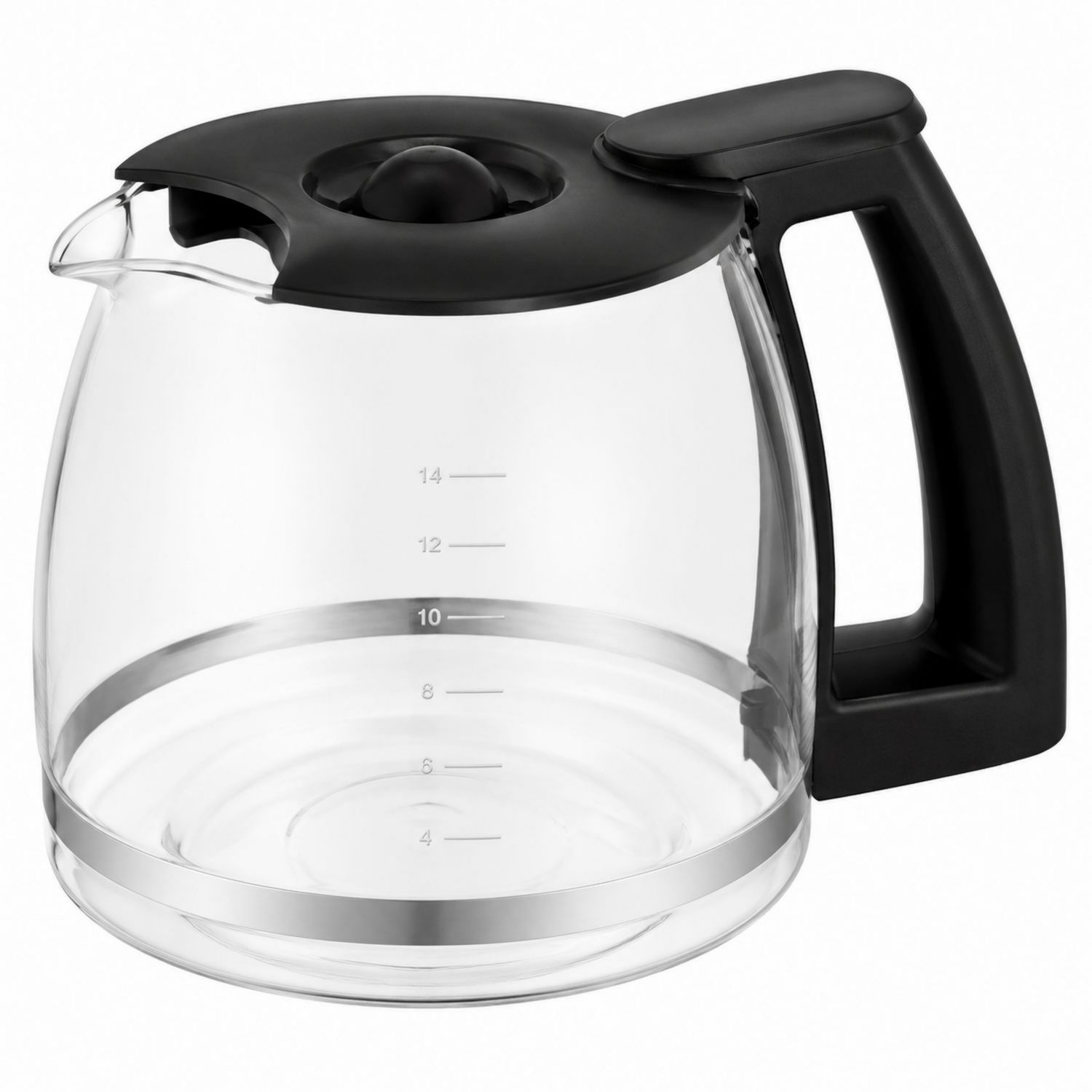 Ersatz-Glaskaffeekanne 1.5L mit Tropfstopp und Messskala-Velernocasa