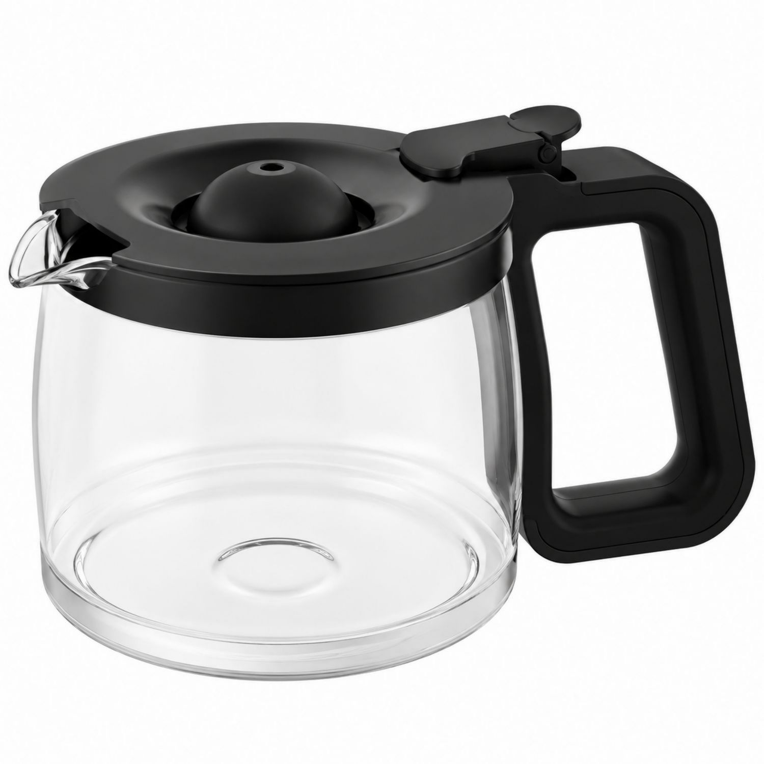 Glas-Teekanne mit schwarzem Griff, 1,5 Liter-Velernocasa