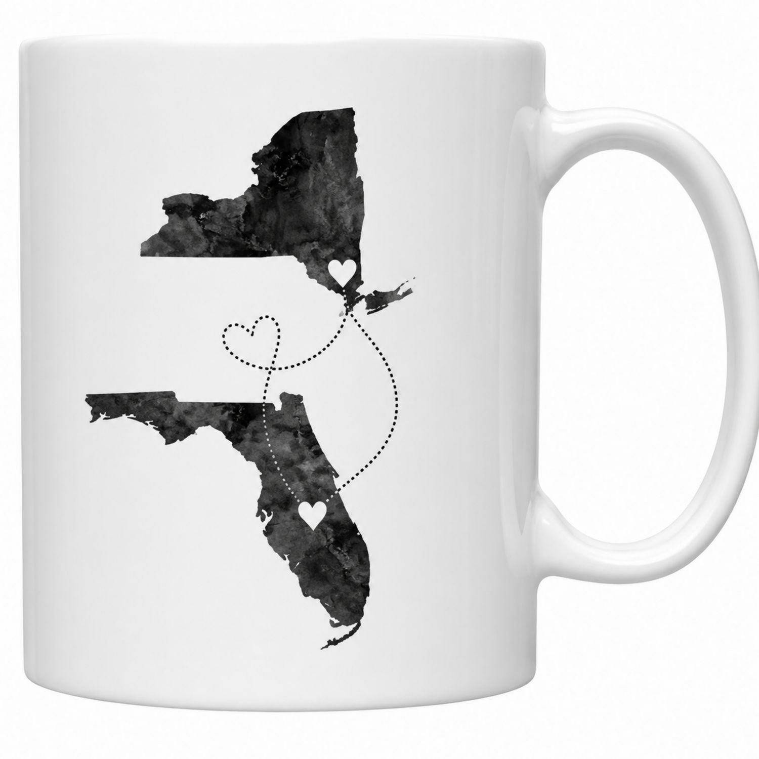 Kaffeetasse mit New York und Florida Motiv 350ml-Velernocasa