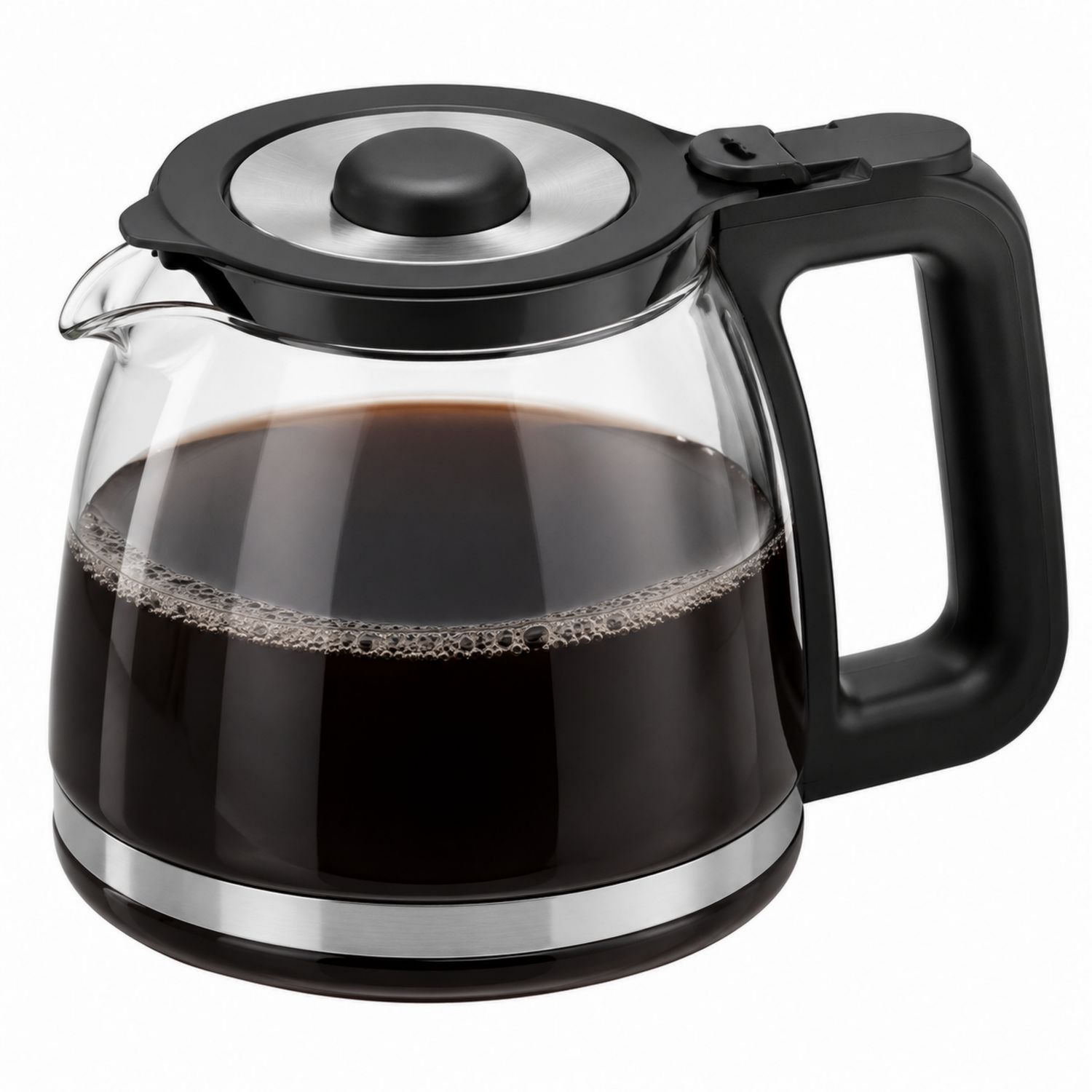 Glaskaffeekanne 1.2L Schwarz-Velernocasa