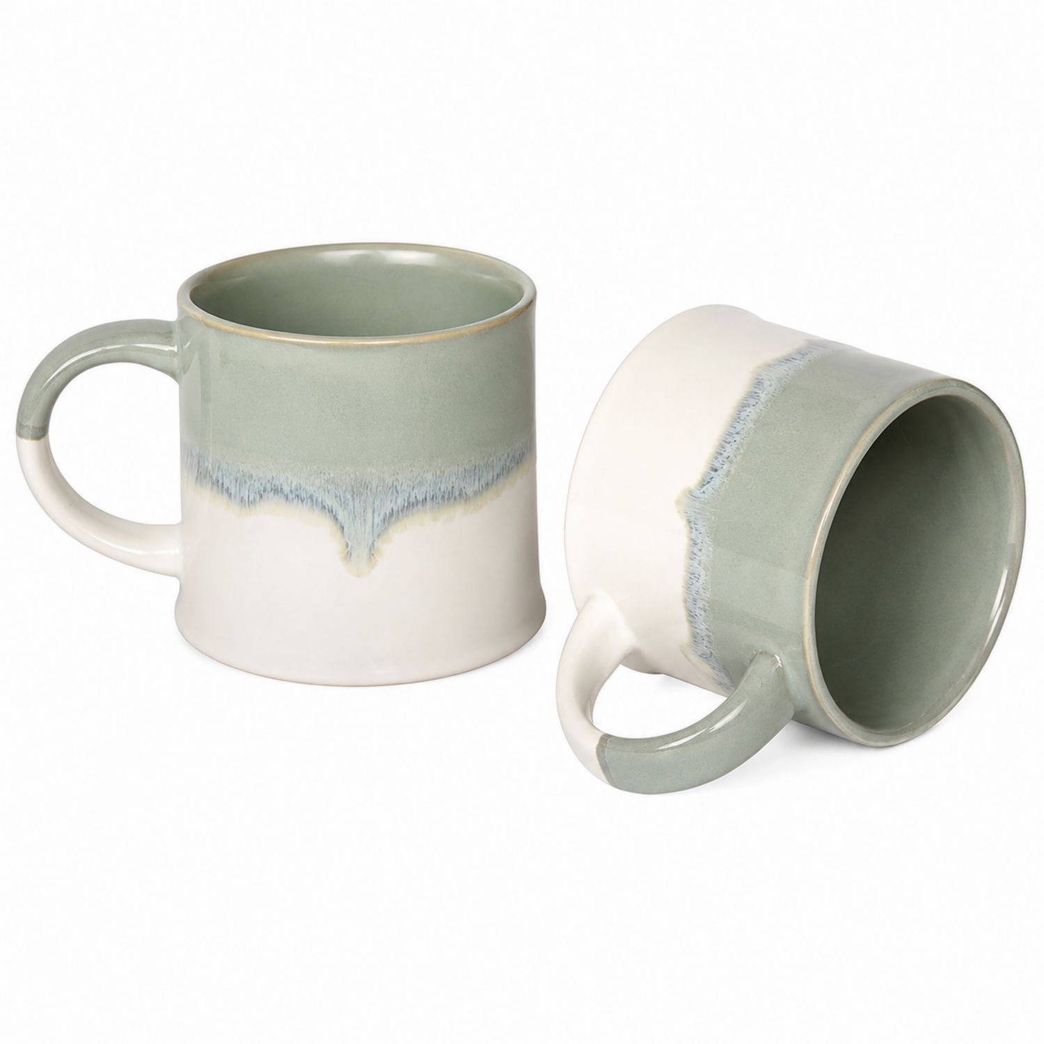 Keramiktasse Grün-Creme 330ml-Velernocasa