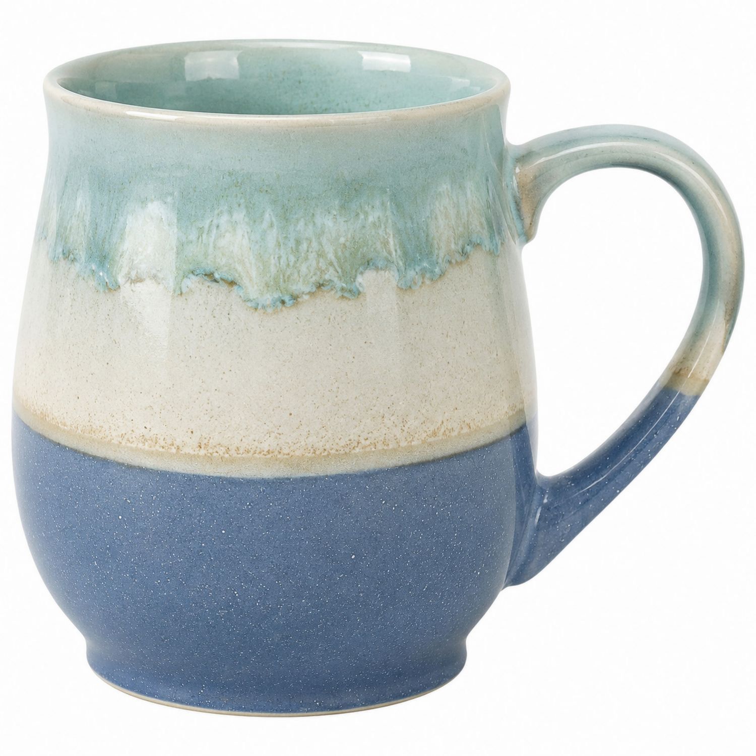 Keramiktasse mit Farbverlauf Blau-Grün 350ml-Velernocasa