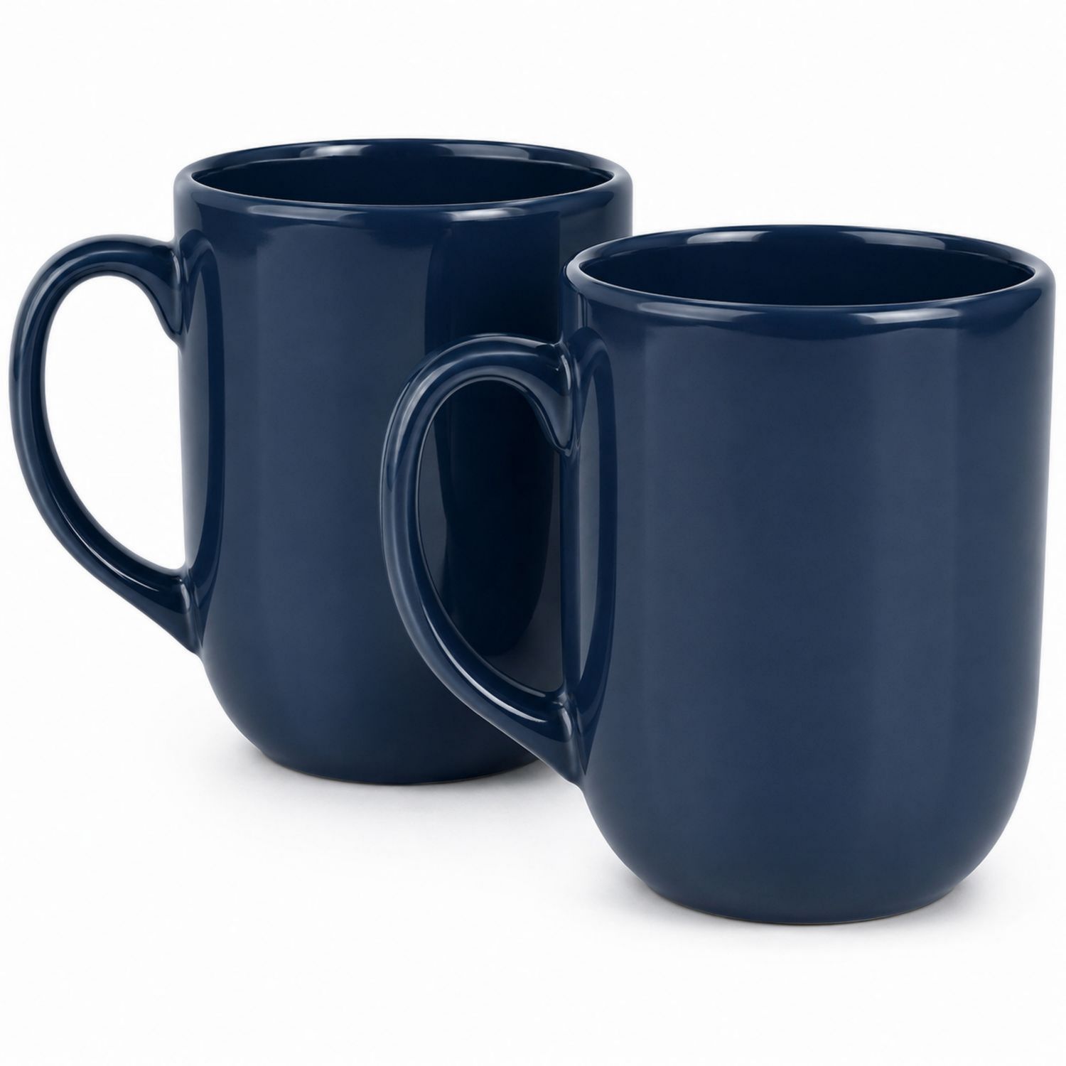Set aus 2 großen Kaffeetassen in Dunkelblau-Velernocasa