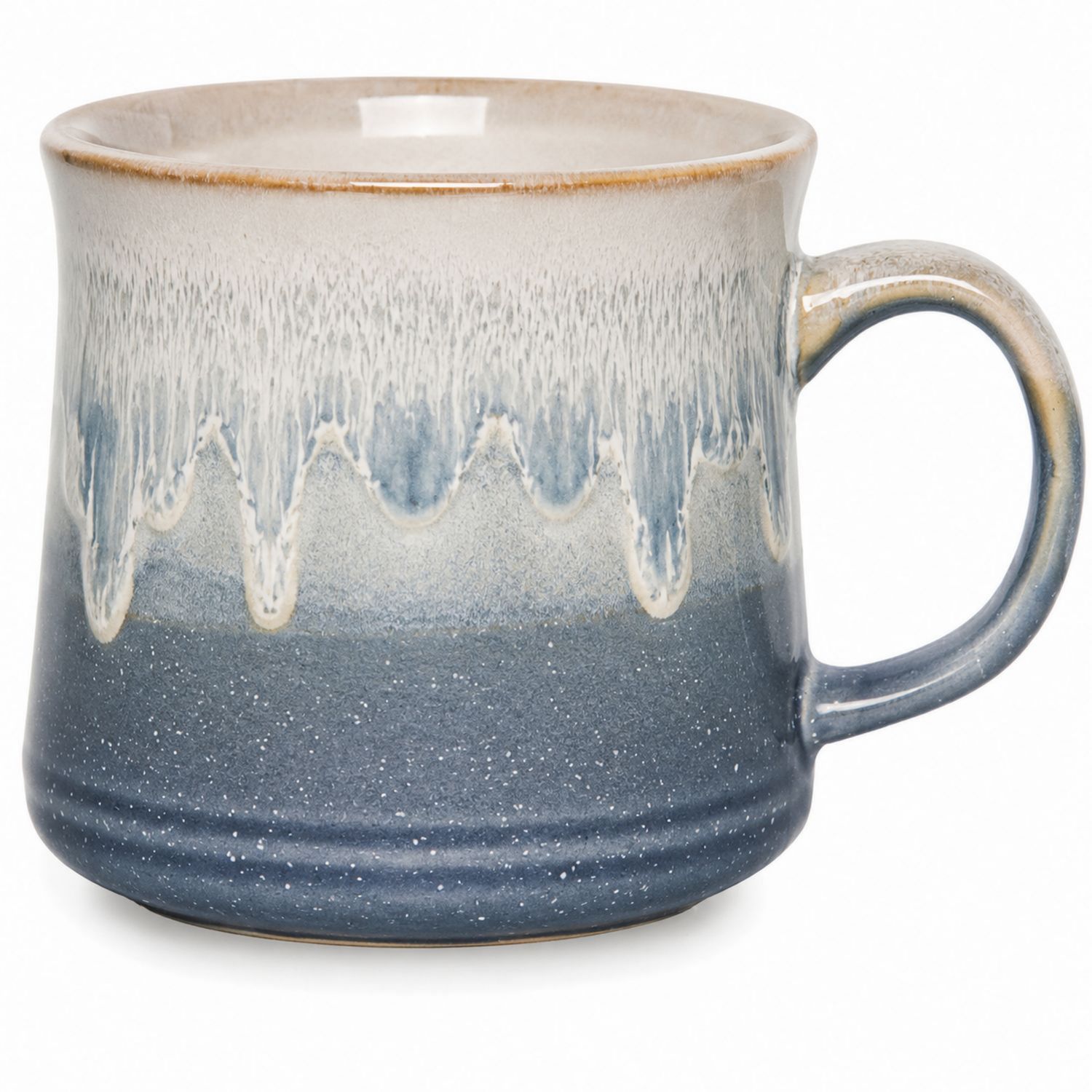Keramiktasse Blau-Beige 350ml-Velernocasa