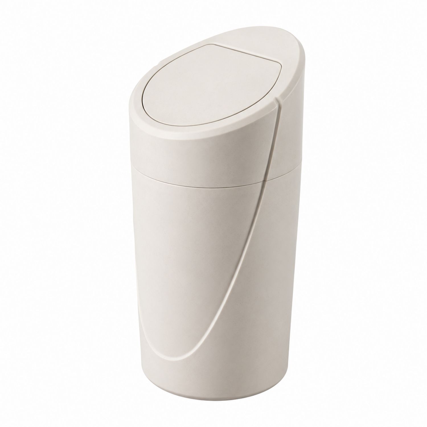 Papelera Beige 15L con Tapa Abatible