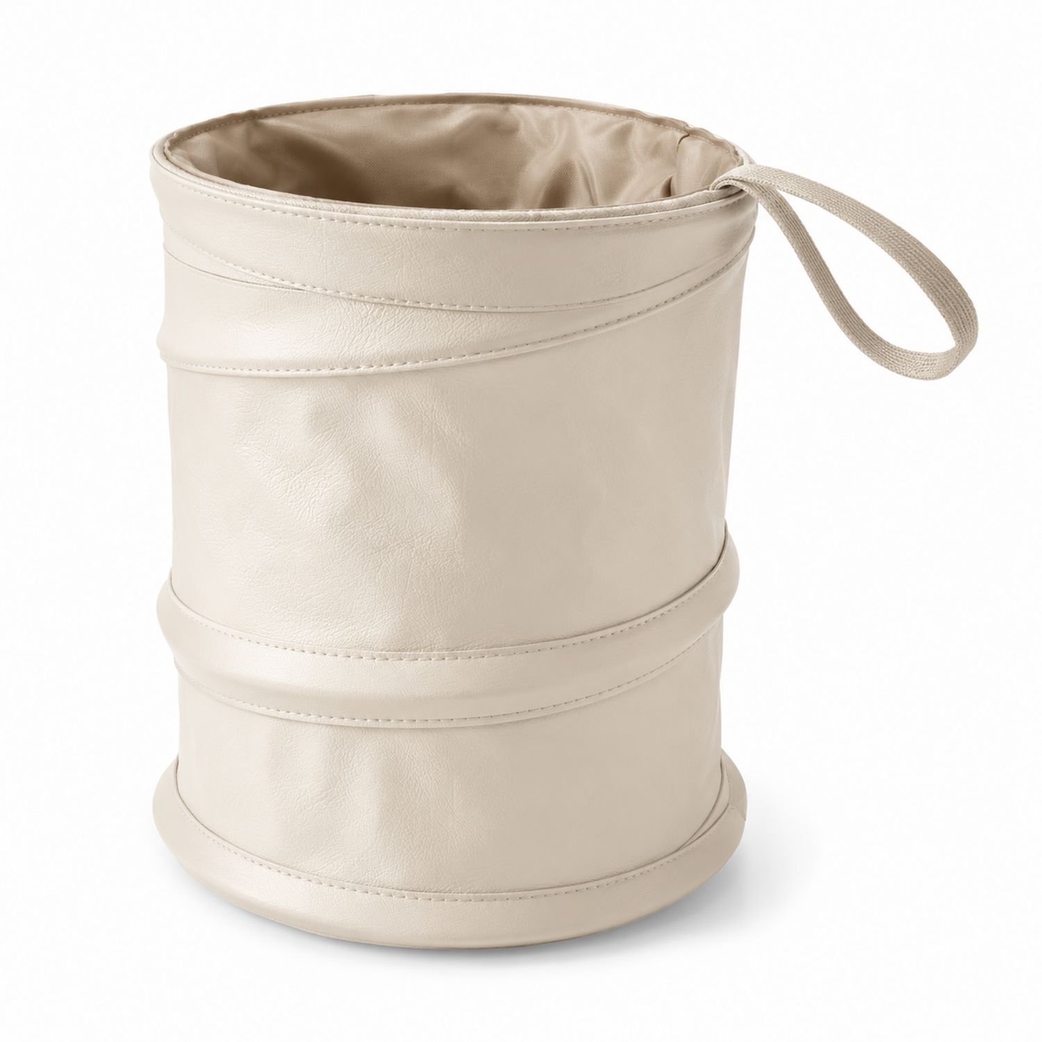 Cubo de Basura Plegable Beige 10L con Asa