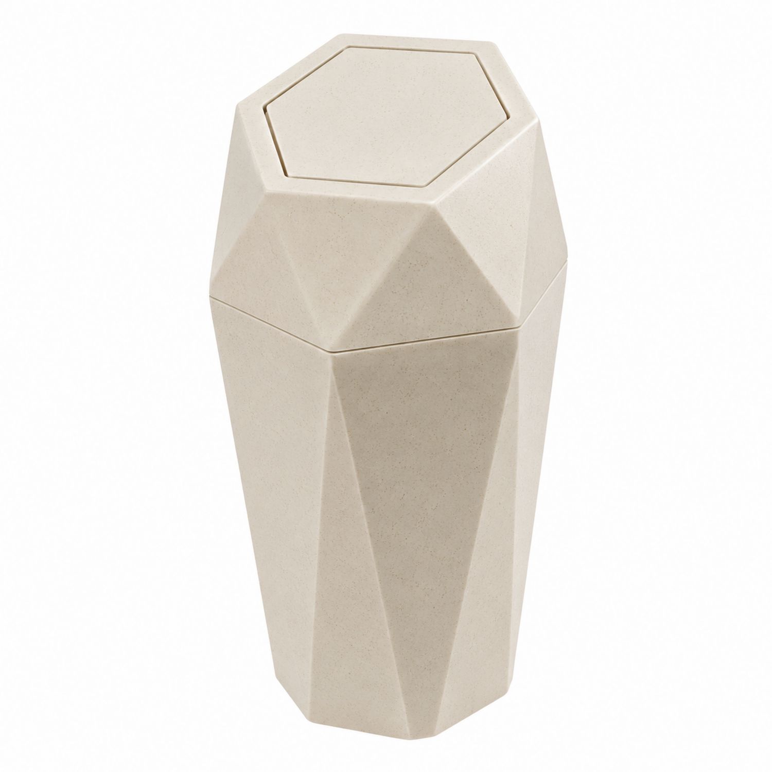 Papelera Geométrica Beige 5L