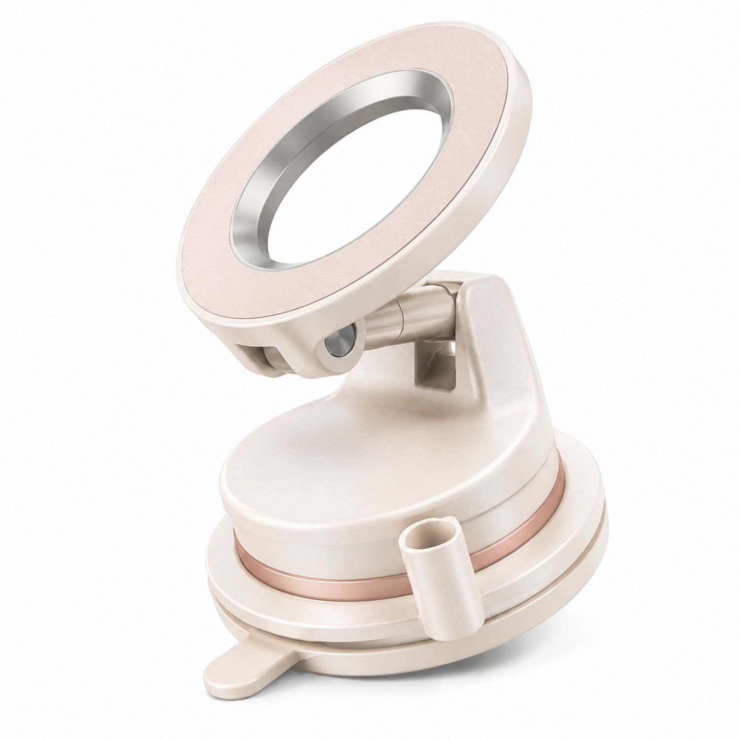Soporte Telescópico Beige Ajustable para Dispositivos Móviles