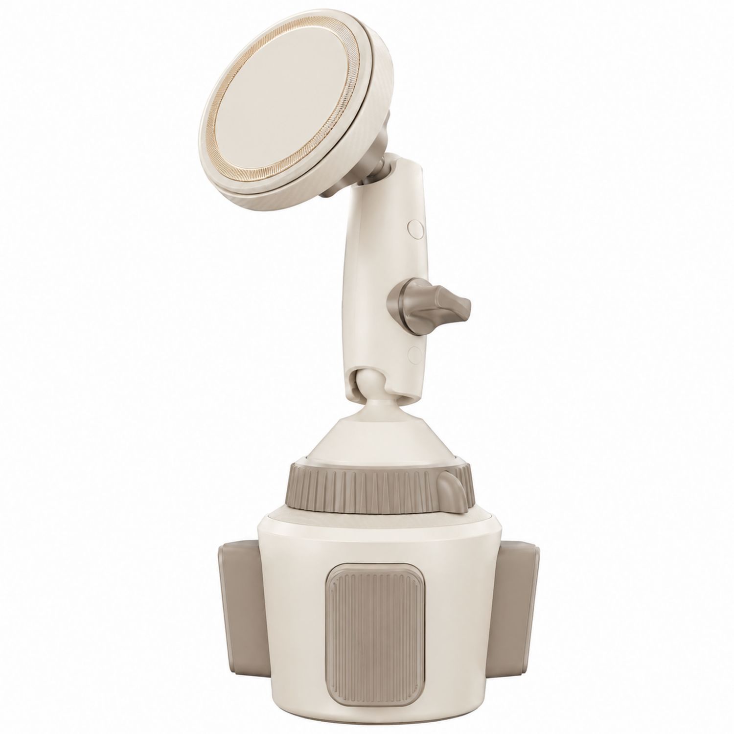 Soporte de Teléfono Universal Ajustable para Coche Blanco y Beige