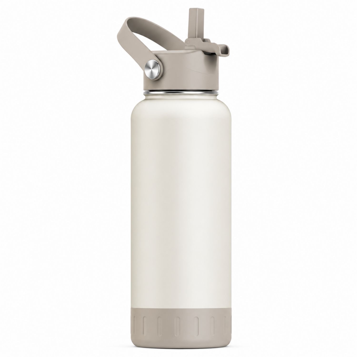 Doppelwandige Edelstahl Trinkflasche 750ml Beige