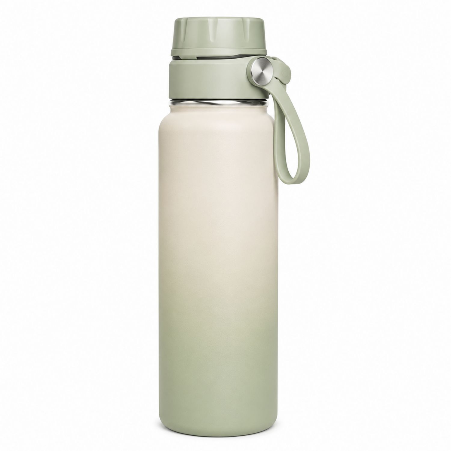 Thermosflasche 750ml mit Tragbarem Griff in Grün