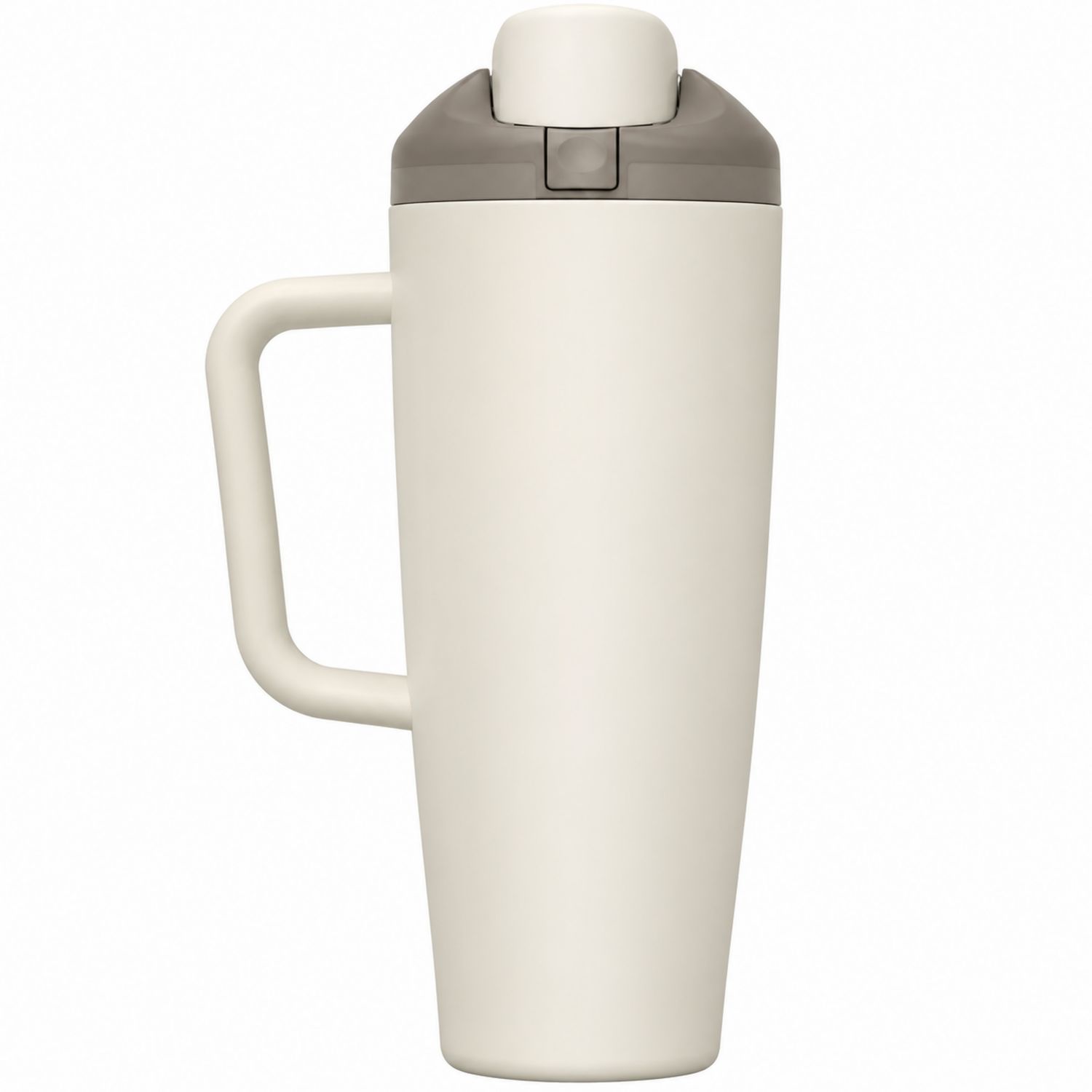 Beiger Thermobecher mit Henkel, 500ml, Vakuumisoliert