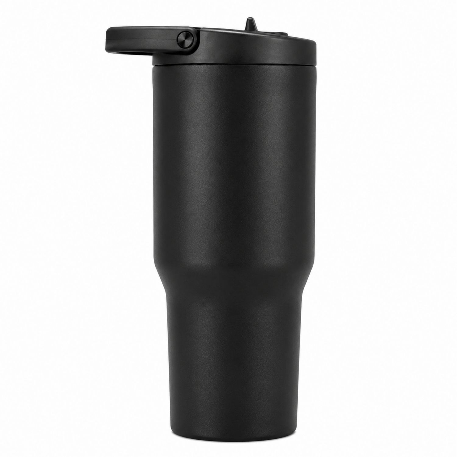 Schwarzer Thermobecher 500ml mit Auslaufsicherem Deckel