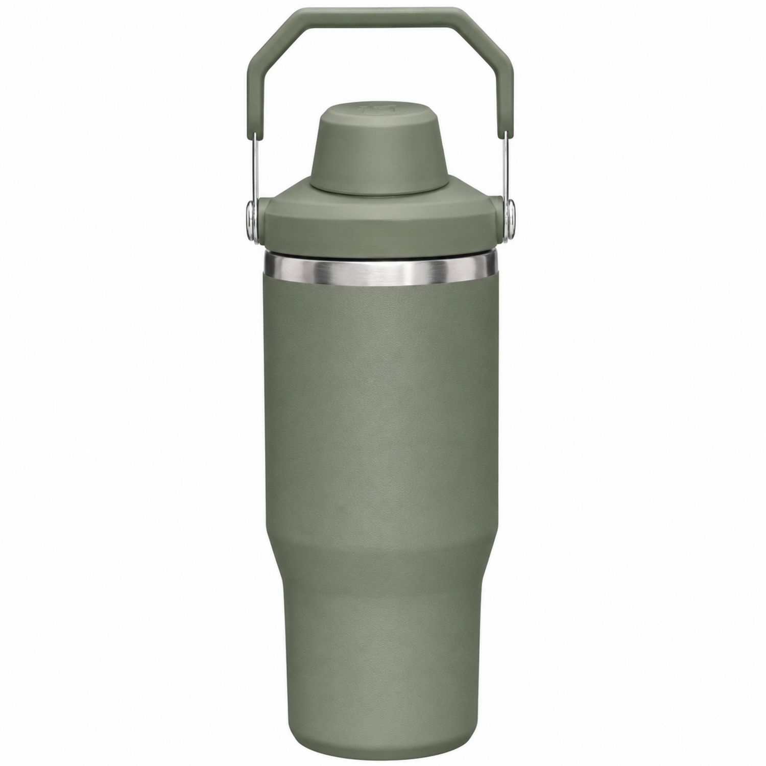 Grüne Isolierflasche mit Griff 750ml