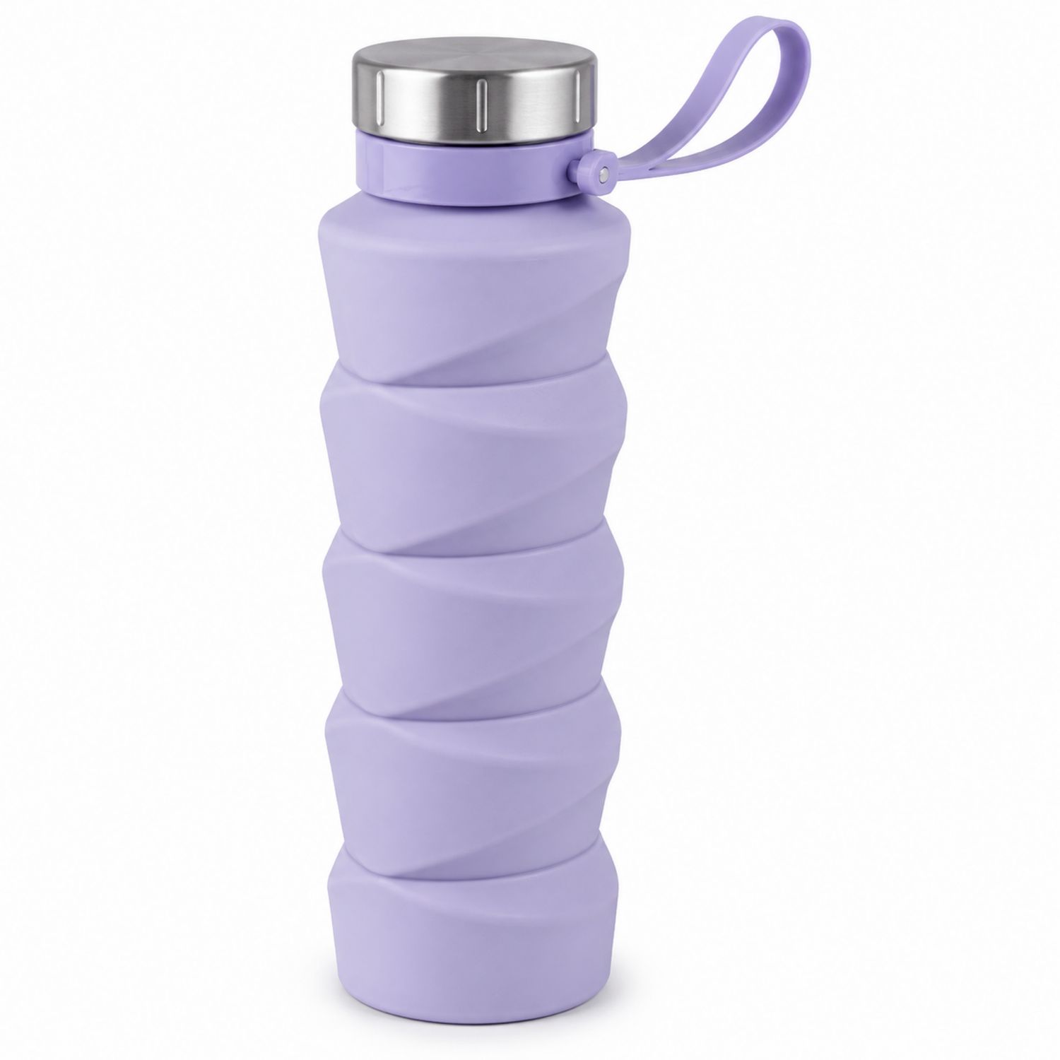Faltbare Trinkflasche 550ml Lavendel