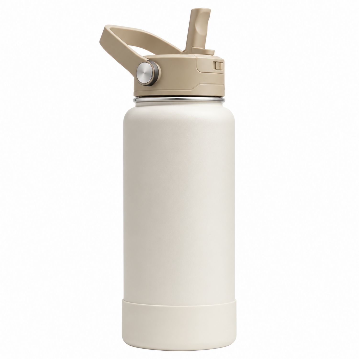Beige Thermosflasche 750ml mit auslaufsicherem Deckel