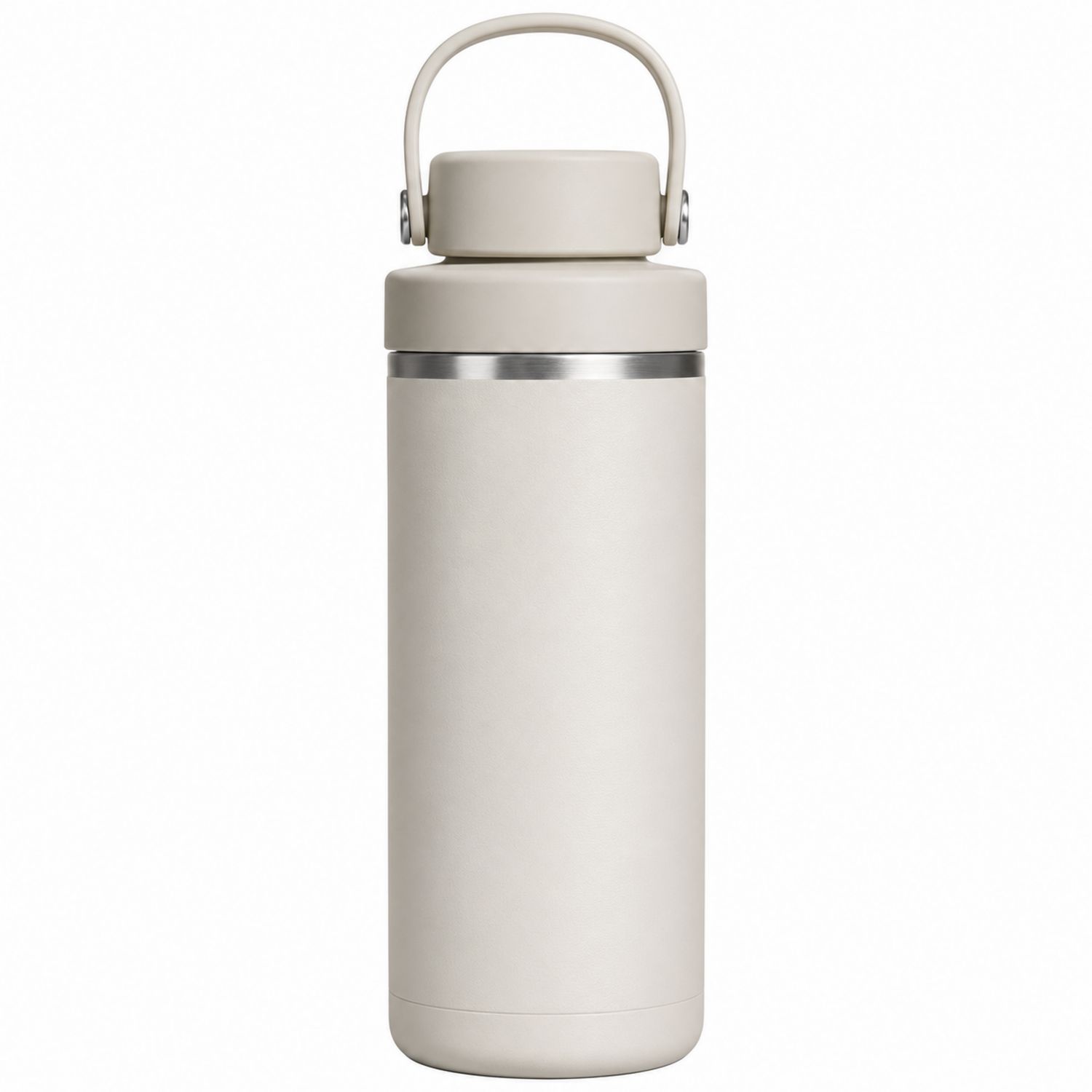 Vakuum-Isolierflasche 500ml mit Griff Beige