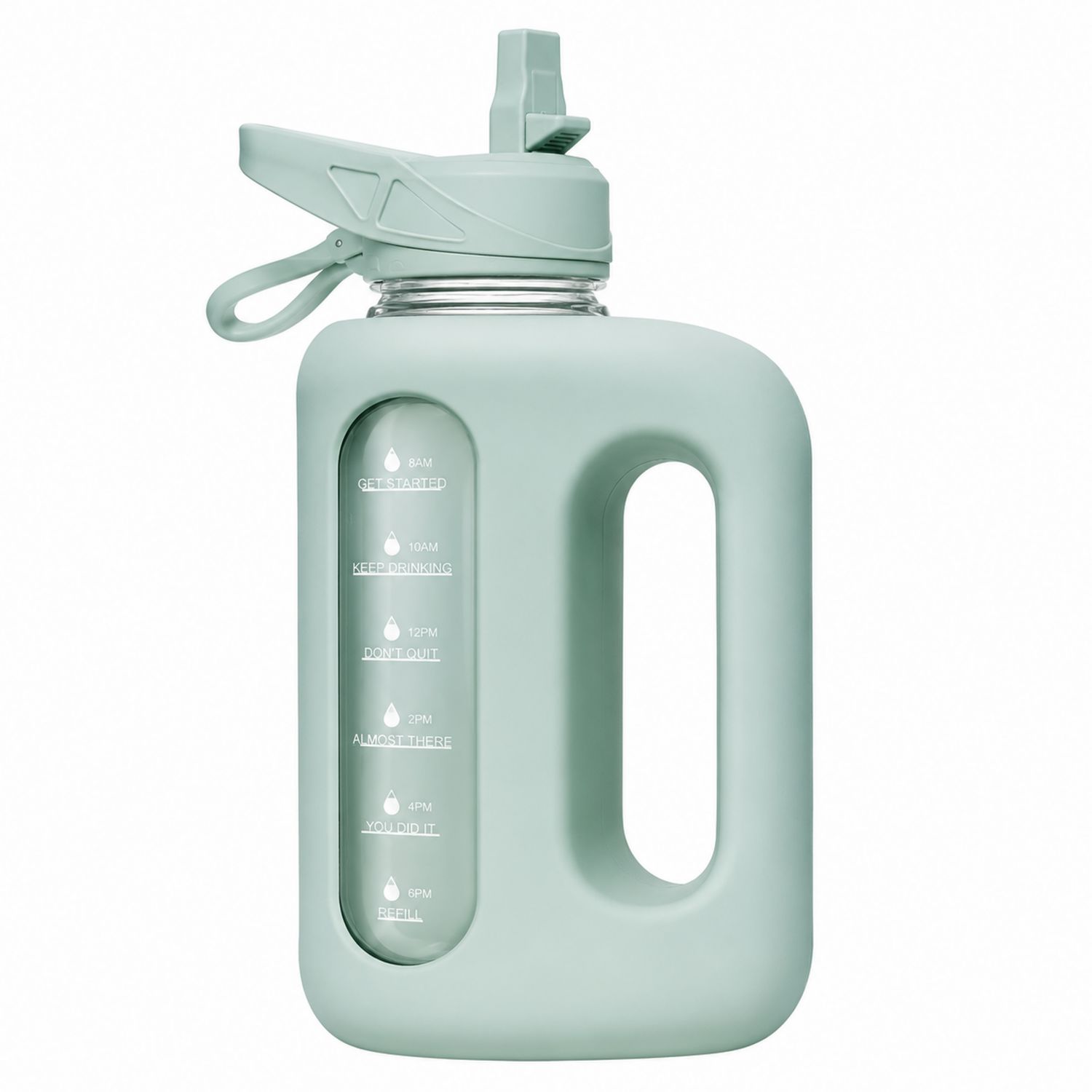 Trinkflasche mit Griff 2L Mintgrün