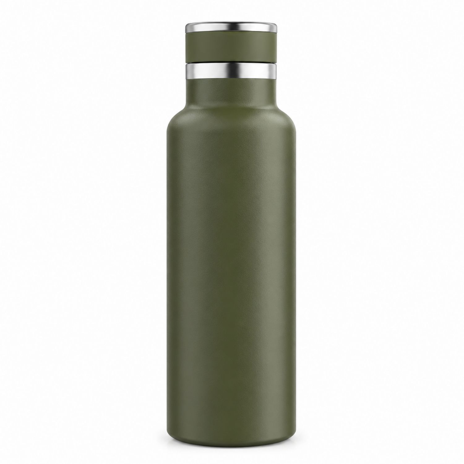 Isolierflasche Edelstahl 500ml Olivgrün
