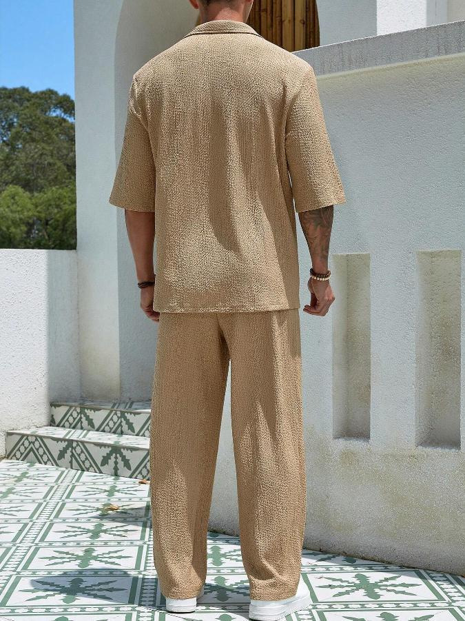 Men’s Textured Resort Set