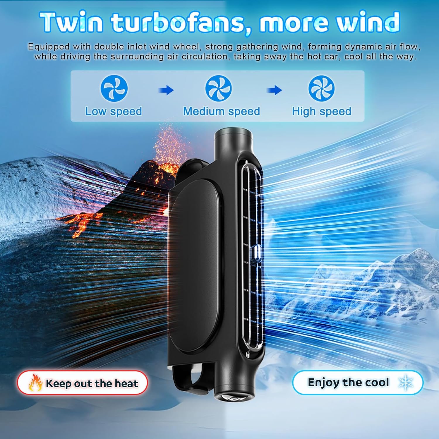 🔥Last Day 49% OFF - Stylish, Powerful & Space-Saving Car Rear Seat Cooling Fan