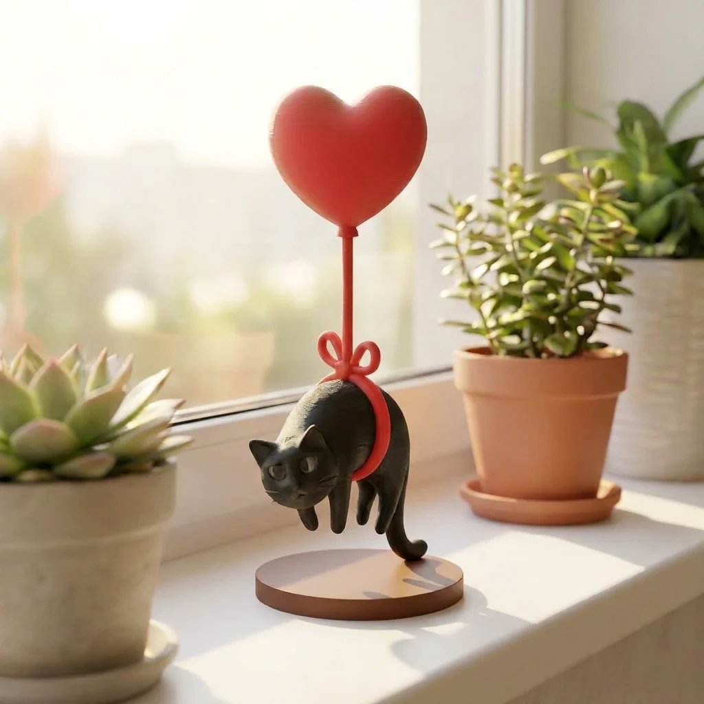 🔥Purrfectly Floating Love – Cute Cat Hanging Ornament