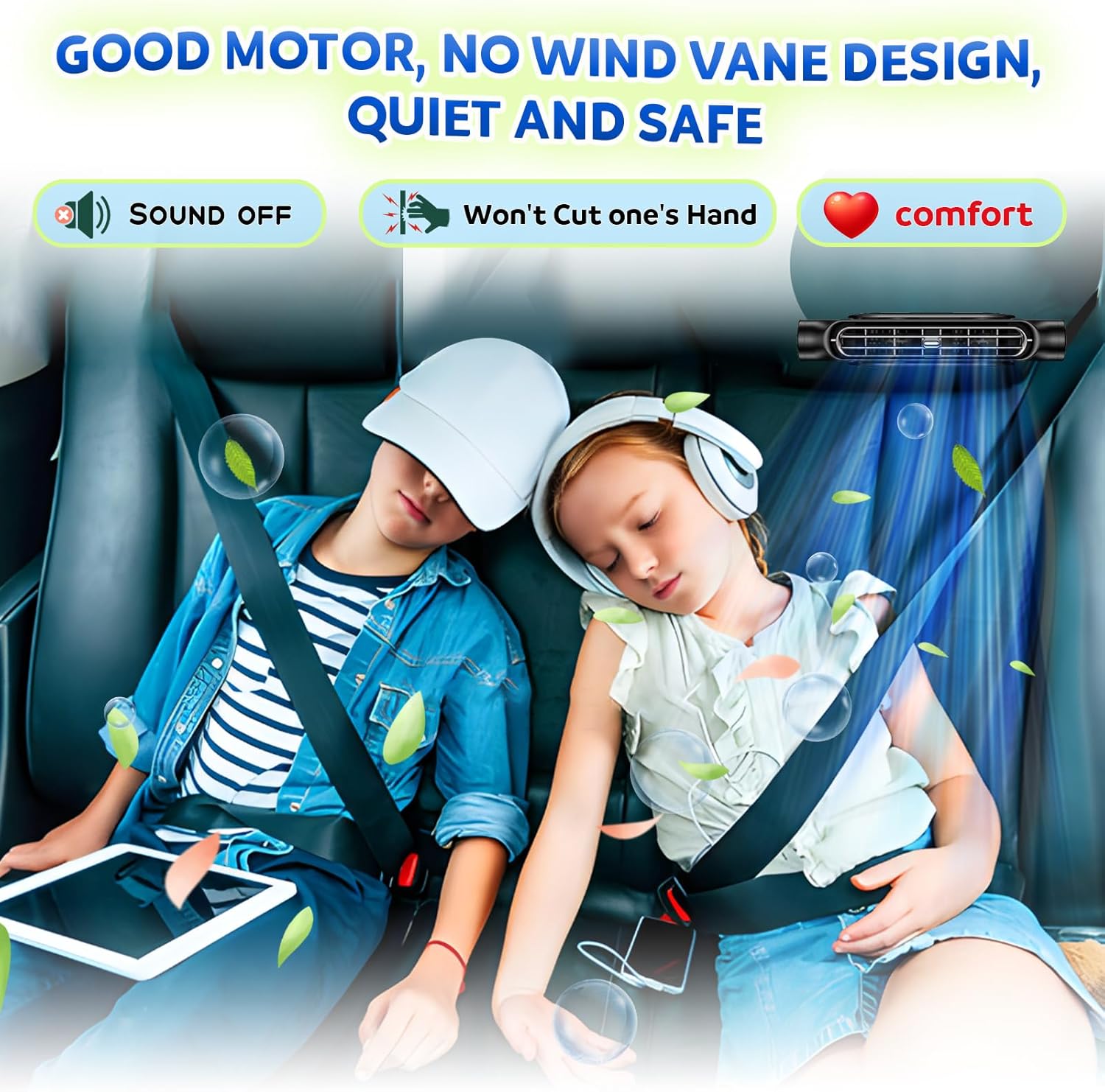 🔥Last Day 49% OFF - Stylish, Powerful & Space-Saving Car Rear Seat Cooling Fan