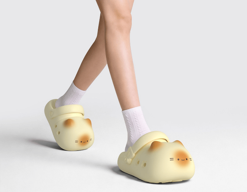 🔥Last Day 50% OFF - Cute Cat Paw Arch Support Non-slip Beach Slippers