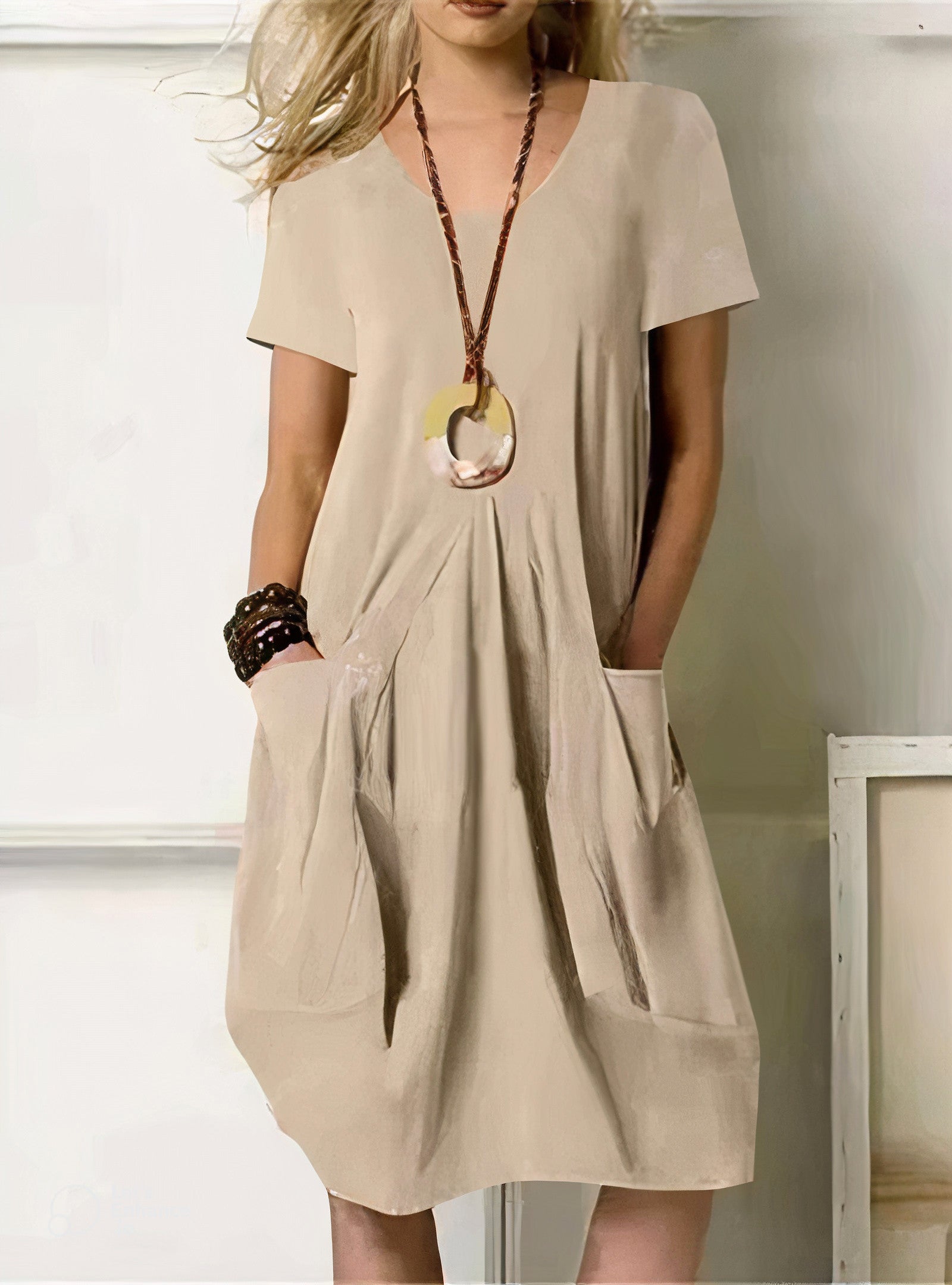 Lightweight Pocket Dress for Everyday Comfort