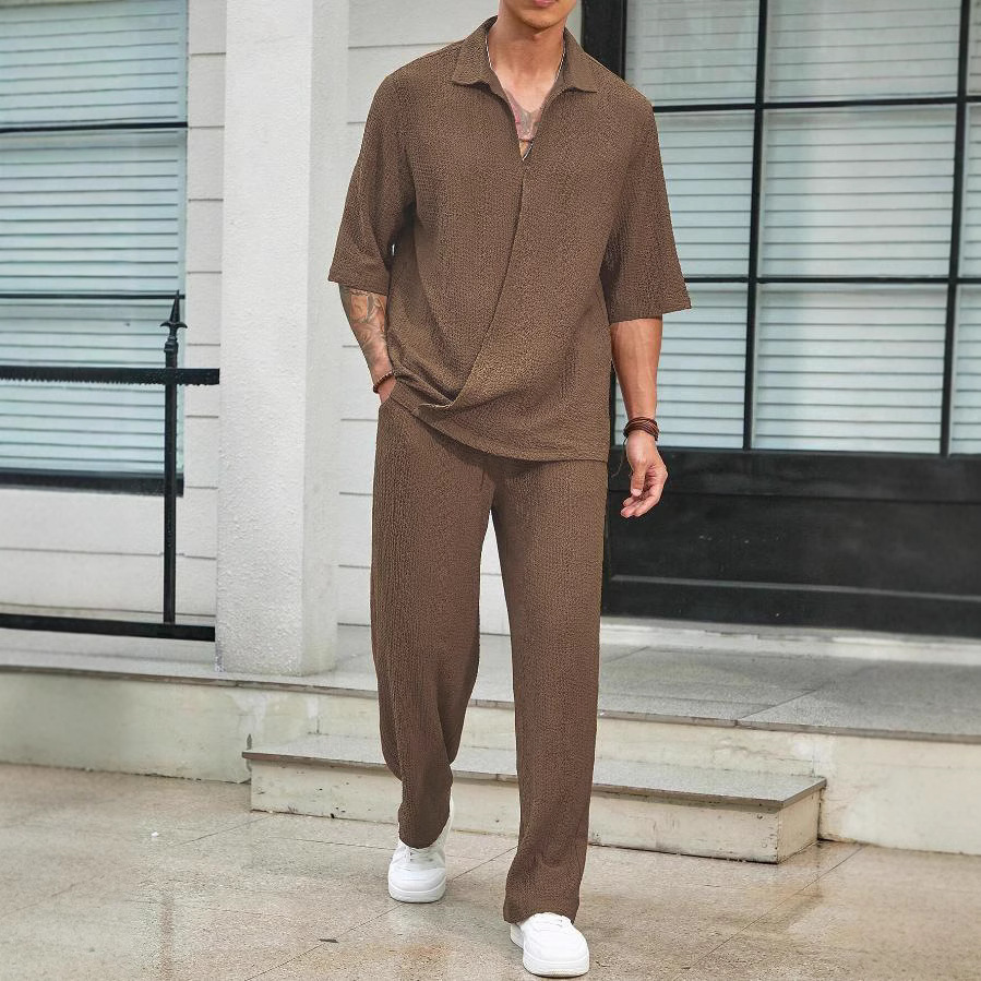 Men’s Textured Resort Set