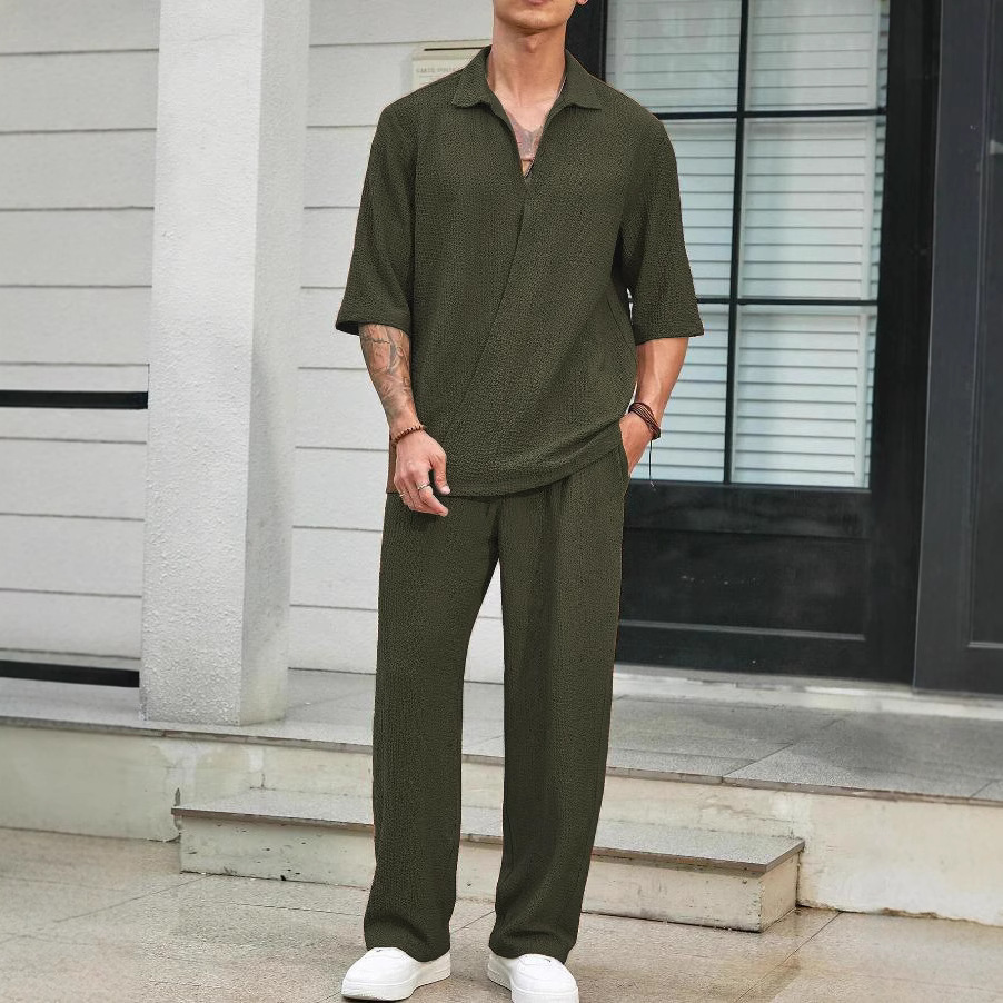 Men’s Textured Resort Set