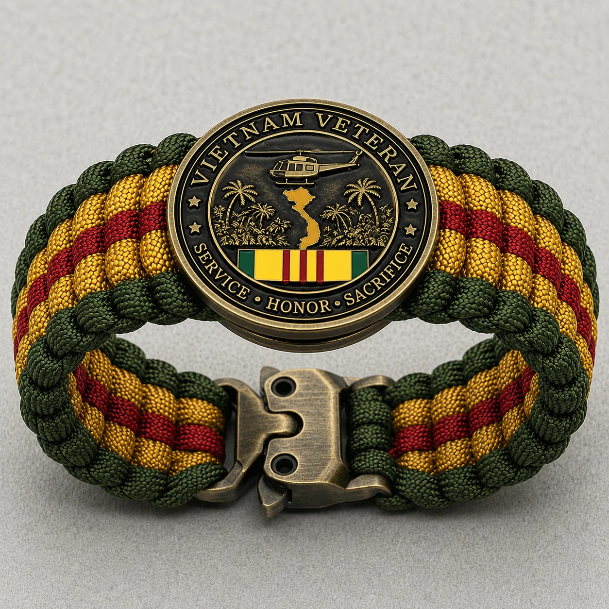 🏆Last Day Promo: 49% OFF 🎖️-Vietnam Veteran Survival Tribute Paracord Bracelet