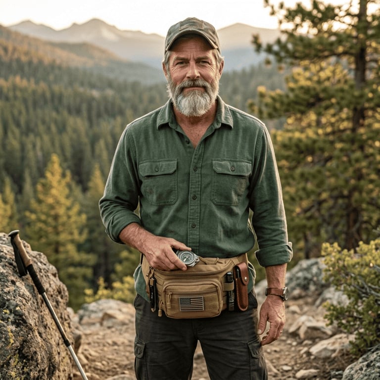 Tactical Sling Bag for Men – Durable Water-Resistant Waist Pack for Hiking, Travel & Everyday Carry🏕️
