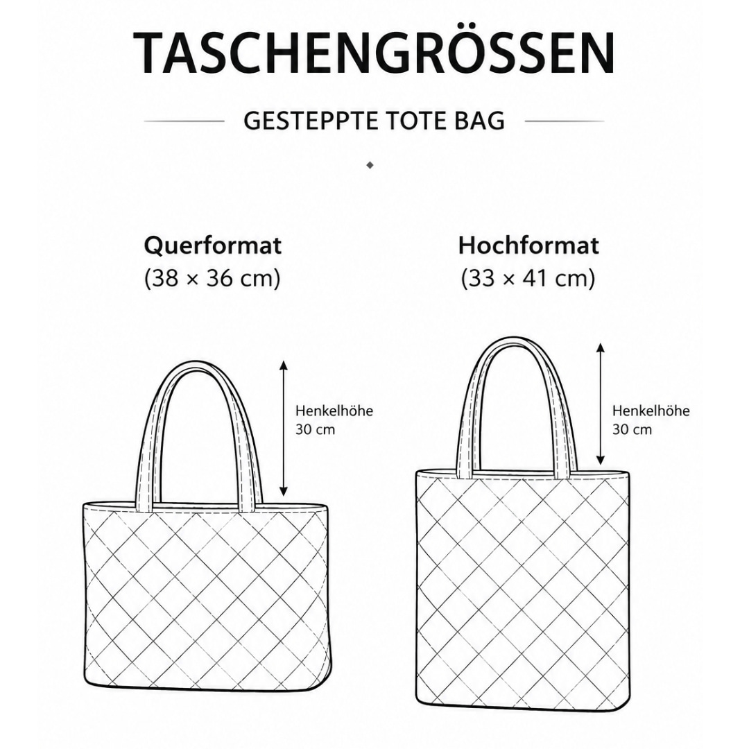 Gesteppte Alltagstasche mit weichem Tragegefühl