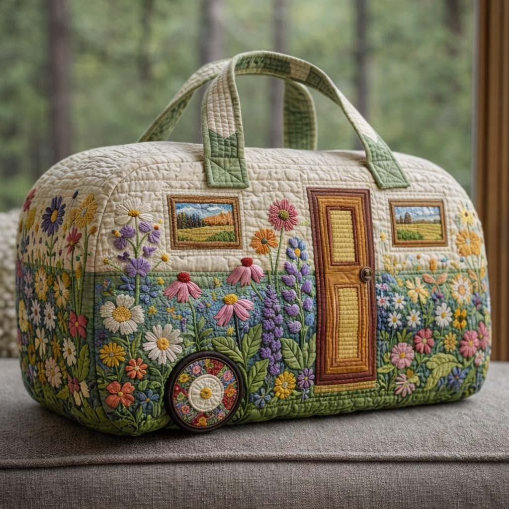Blooming Trip Quilted Duffle Bag GFTOTG3566