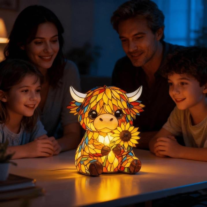 🐂Creative Highland Cow LED Night Light🌻