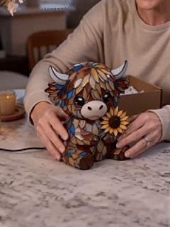 🐂Creative Highland Cow LED Night Light🌻