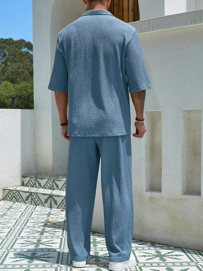 Men’s Textured Resort Set