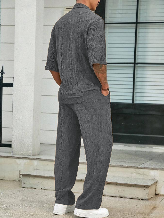 Men’s Textured Resort Set