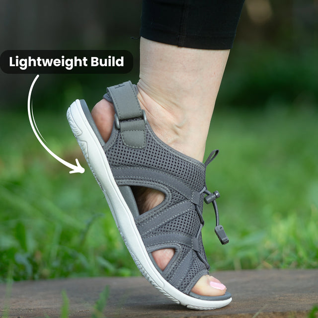 Retro women's sandals, orthotic shoes, relieve foot pain