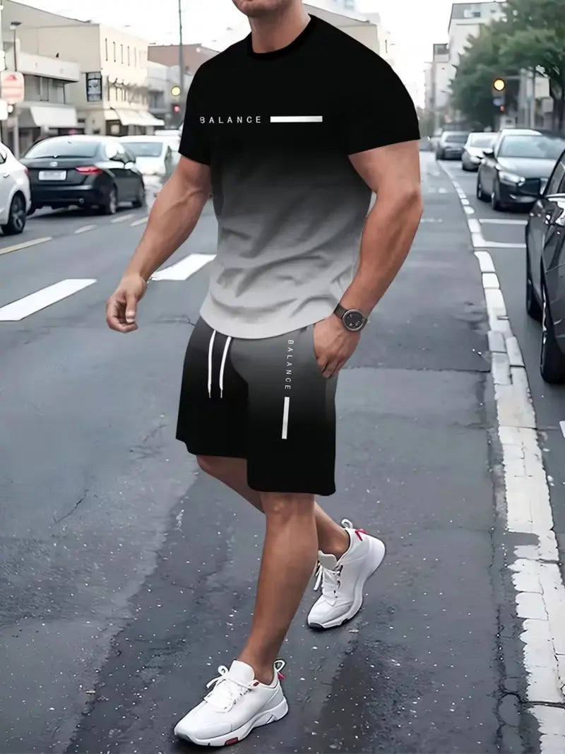 🔥Men's Gradient Fitness 2-Piece Set